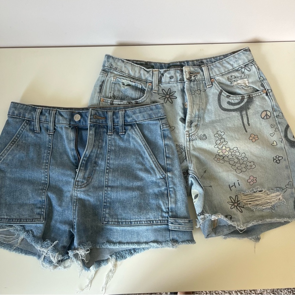 Lot of 2 Wild Fable Jean Shorts - size 6